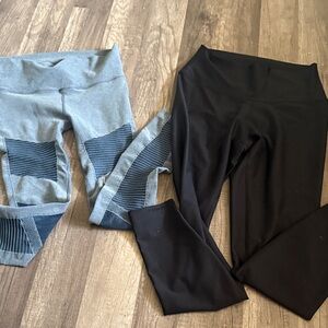 ALO Yoga Black and Gray Leggings